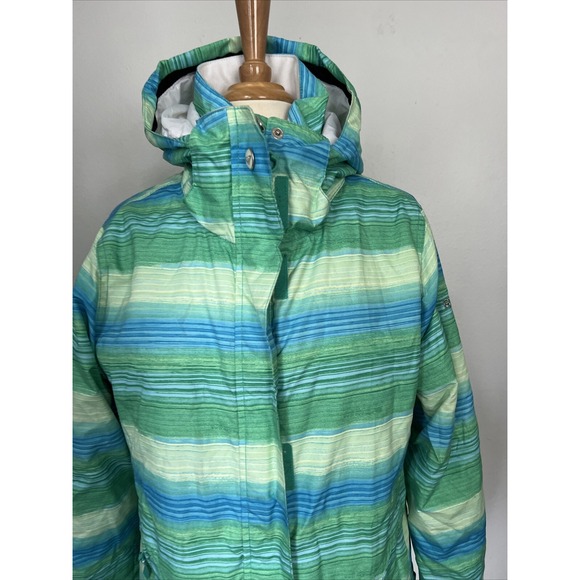 Roxy Jacket Women S Psyched Dry Flight 5K Silver Snowboard Ski‎ Coat Winter - Picture 2 of 14